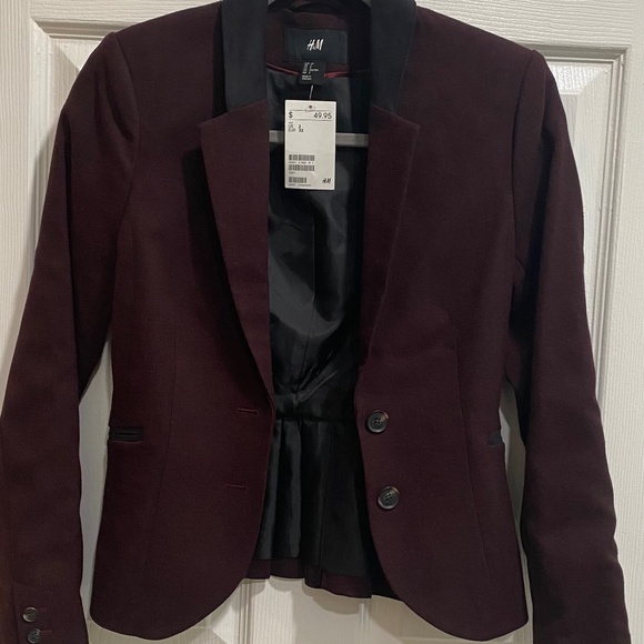 Burgundy H&M jacket - Picture 1 of 3